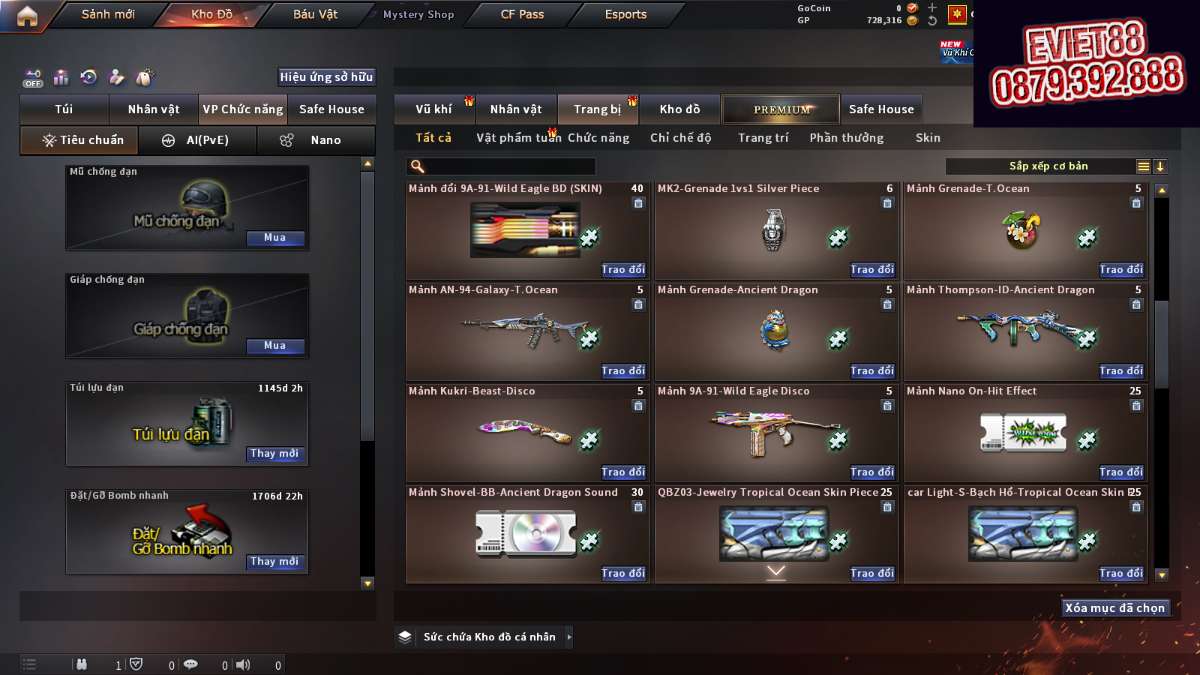 shop acc cf uy tin gia re